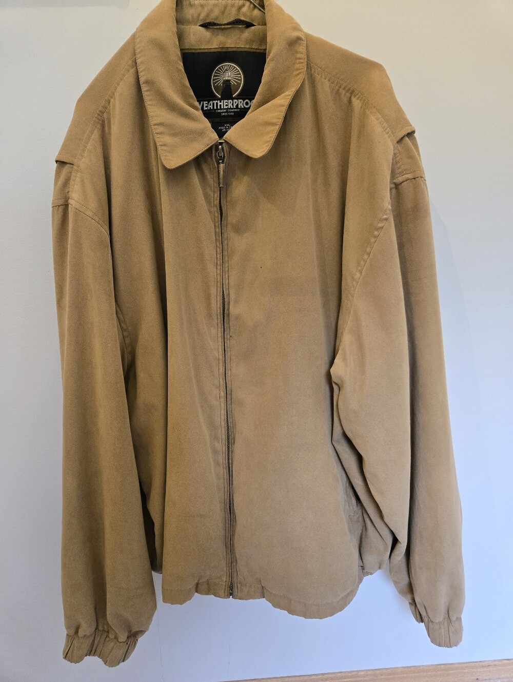 Weatherproof Men’s Khaki Lightweight Zip Jacket